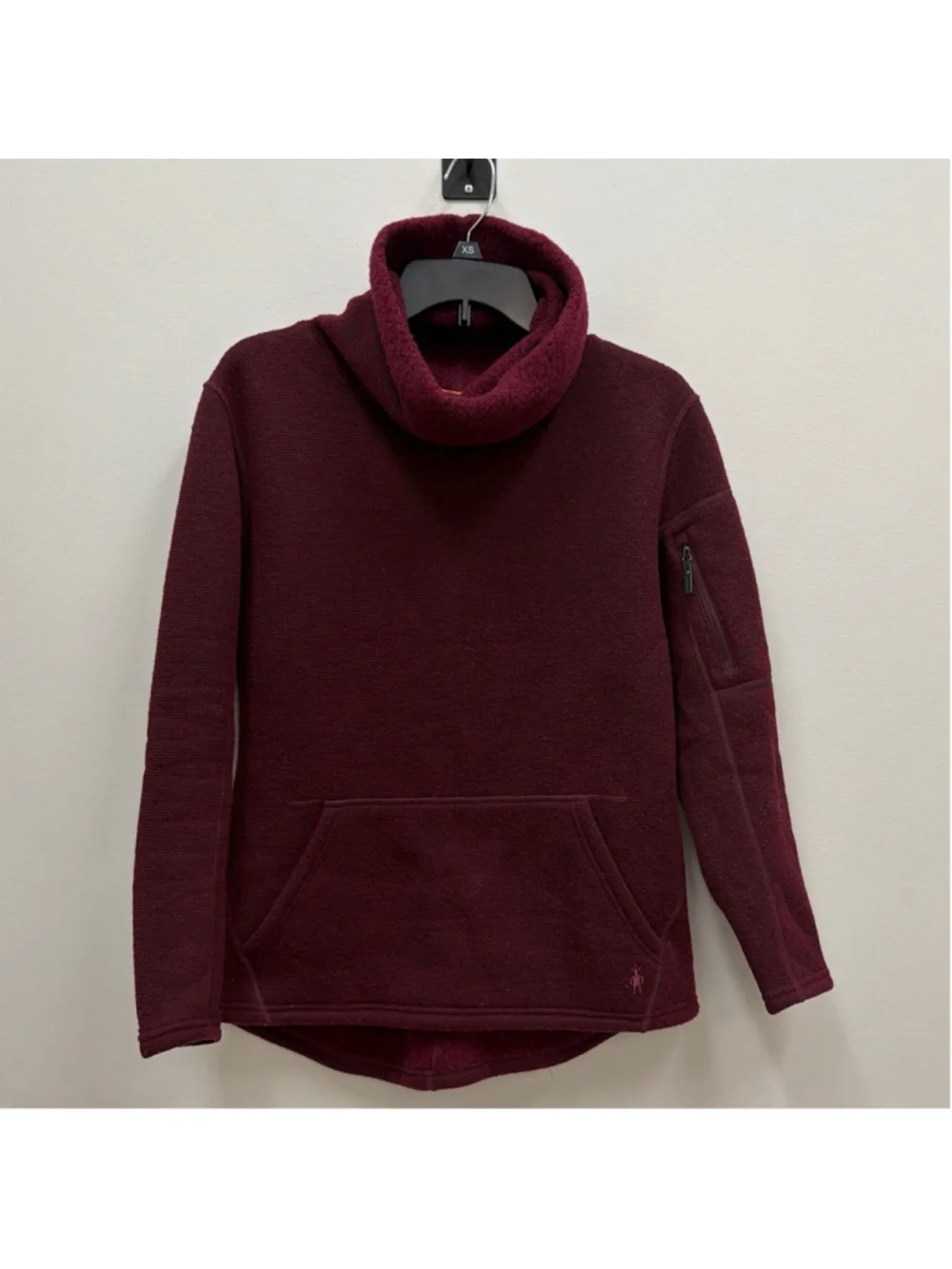 Smartwool Hudson Trail Pullover Fleece Sz Small in Tibetan Red! - Picture 2 of 8